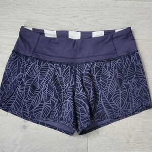 Lululemon Hotty Hot or Tracker running shorts Size 4